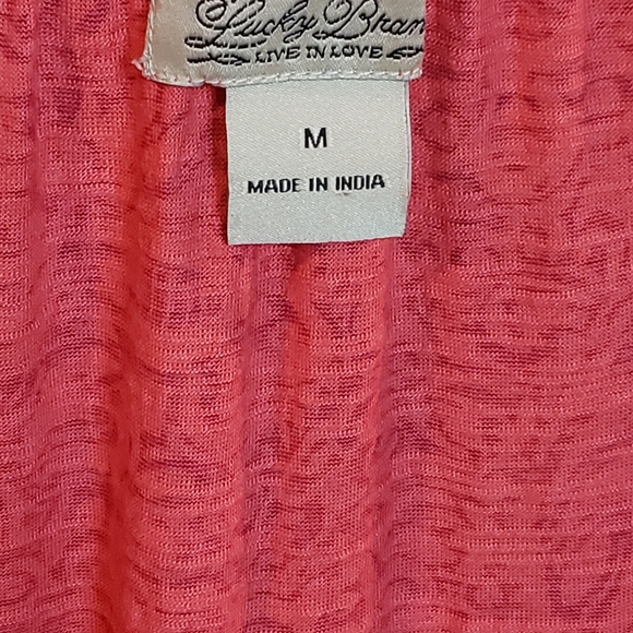 Lucky brand 7W61131 peasant blouse with drawstring - Picture 3 of 3